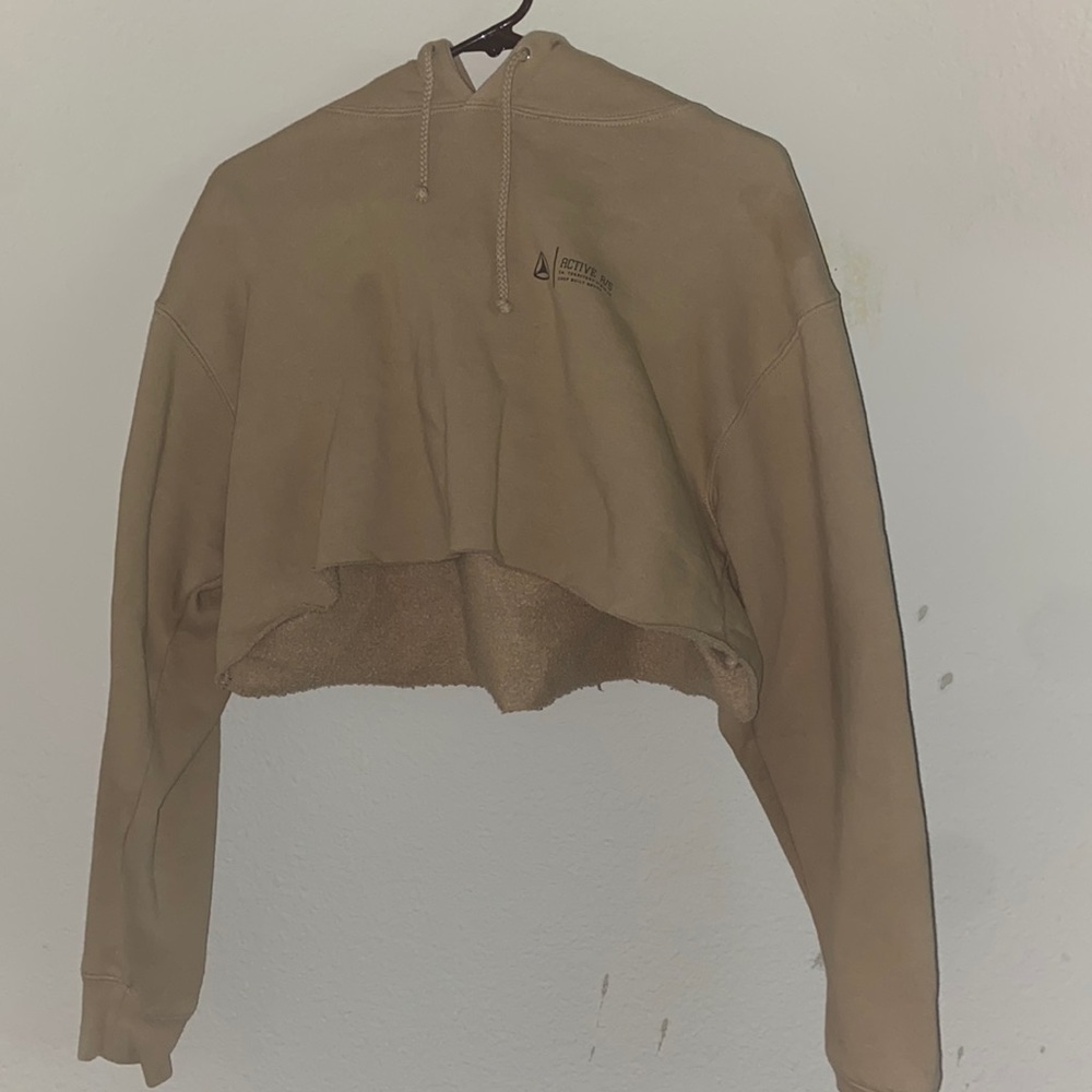 Oversized Cropped Active Hoodie